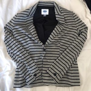 Old Navy Striped Knit Blazer